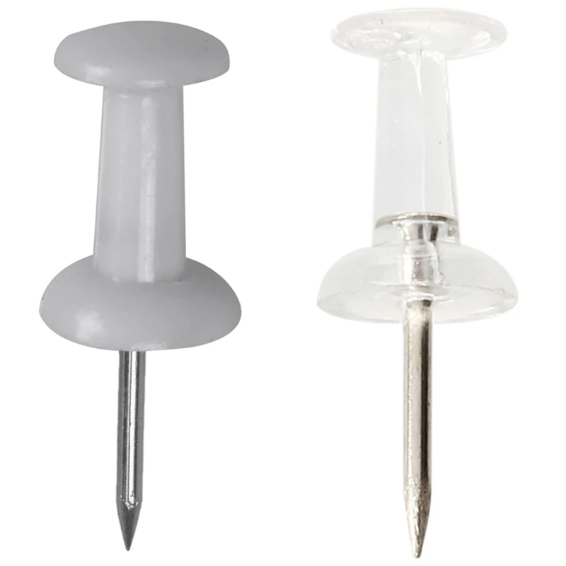 

Прозрачные пластиковые нажимные булавки, 80 шт., пластиковые нажимные булавки с пластиковой головкой 100 шт., белый цвет