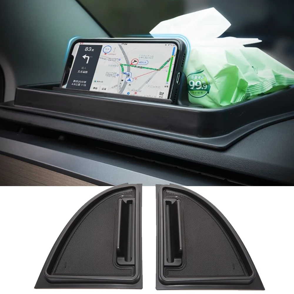 

For Tesla Model 3 Car Front Dashboard Storage Box Auto Accessories Instrument Panel Tray Car Organizer Container