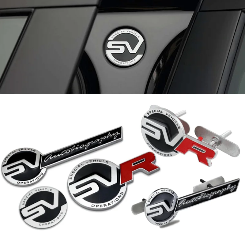 Металлический стикер для кузова автомобиля SV Logo Land Rover defender freelander 2 discovery