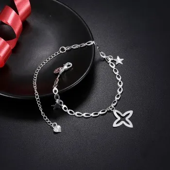 

Fashion Constellation Anklet Ocean Heart Pendant Anklet for Women Birthday Party Gift