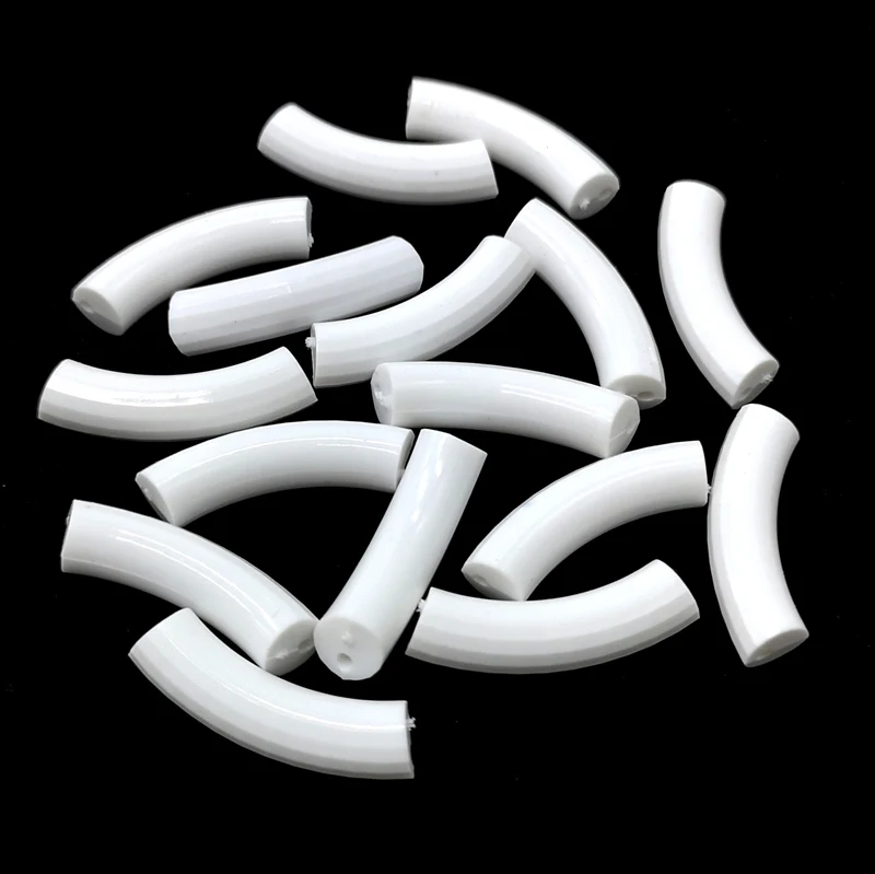 Бусины изогнутые под золото и серебро 8 х33 мм 10 шт./лот | Украшения аксессуары