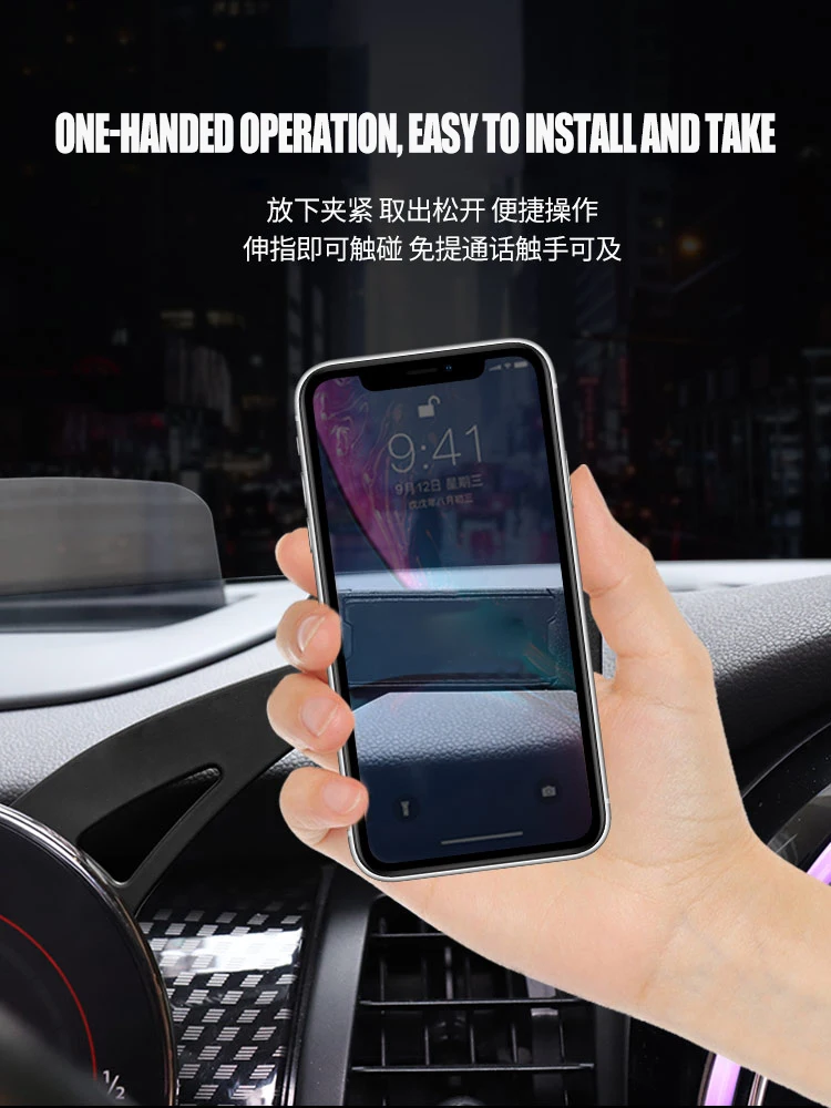 hot metal cell mobile phone holder fold bracket stand for mini cooper countryman f54 f55 f56 f57 f60 after 2021 lcd tachometer free global shipping
