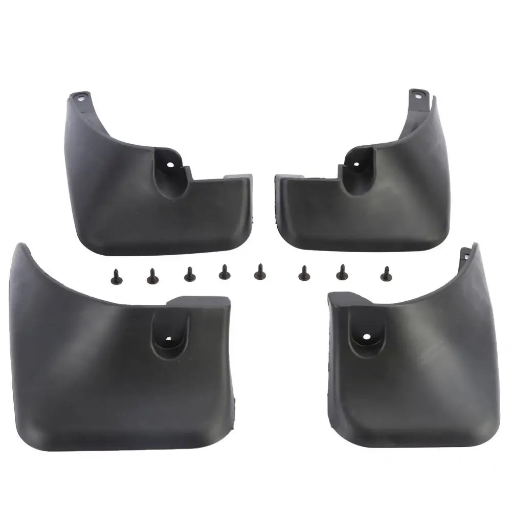 

Black 4Pcs Unique Car Mudguards Mud Flaps ABS Splash Guards Durable