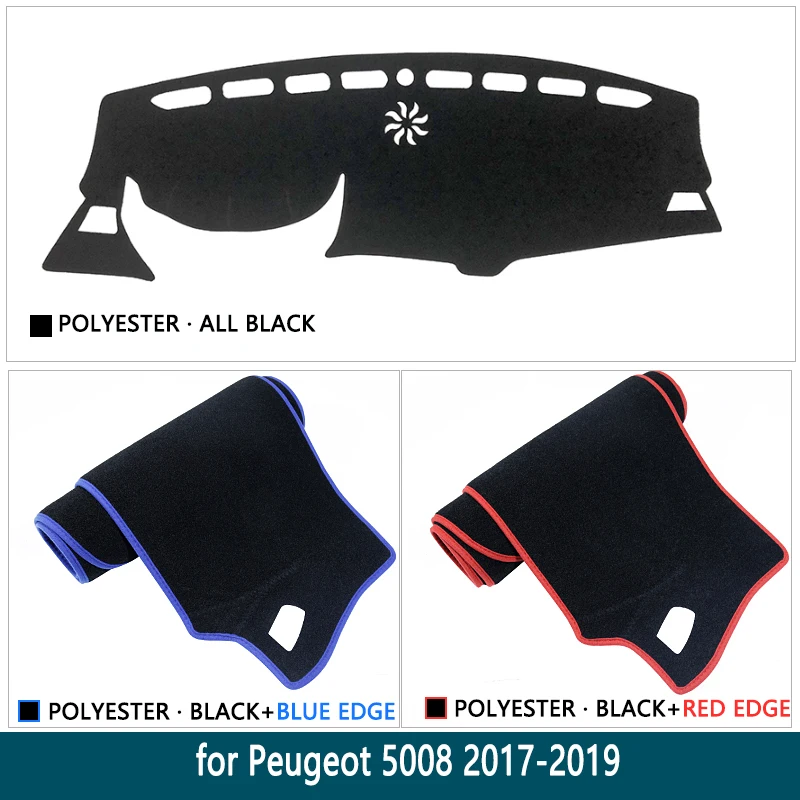 Противоскользящий коврик для приборной панели Peugeot 5008 2017 2018 2019 2020 MK2 внутренняя