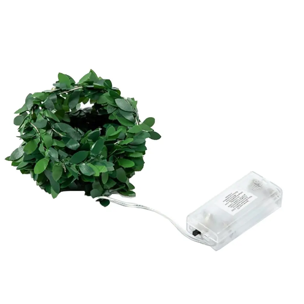 

Artificial Plants Garland Light Green Leaf Ivy Vine Fairy String Lights DIY Hanging Fake Leaves Lamp Hanging Lighting