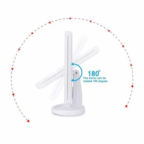 Косметическое зеркало для макияжа с 22 светодиодный увеличение 2x/3x/10x тройного
