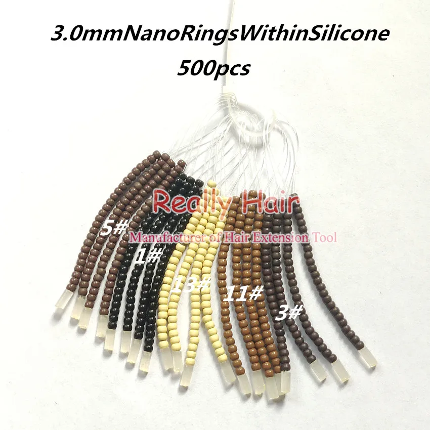 Удобное нанесение волос(без крючка иглы) NanoRingsWithinSilicone средство для наращивания волос наборы