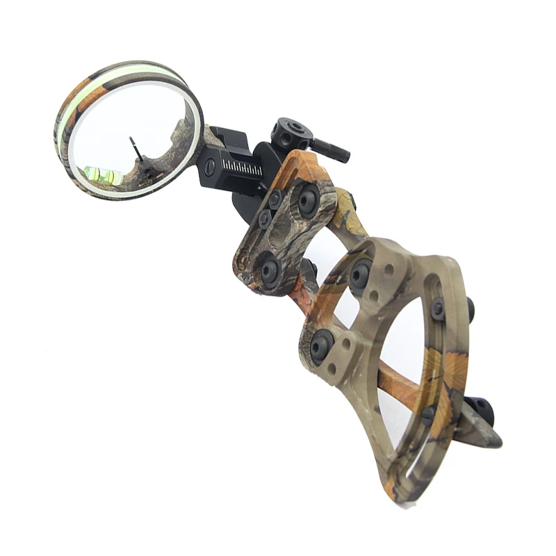 Single Pin Quick-Adjust camo Sight Archery 1 pin Bow sight for compound bow hunting
