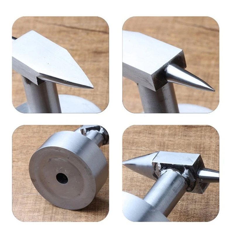 

Double Steel Horn Anvil with Wide Base Metalsmith Blacksmith Jewelry Processing