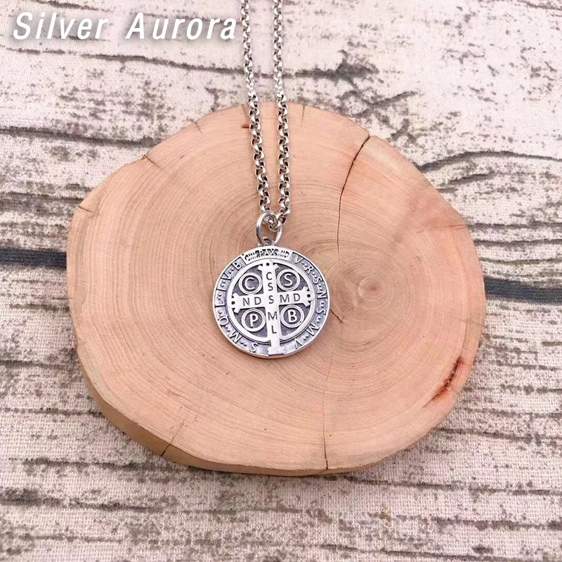 2020 креативная подвеска в виде Креста Иисуса 100% 925 пробы серебряное ожерелье для