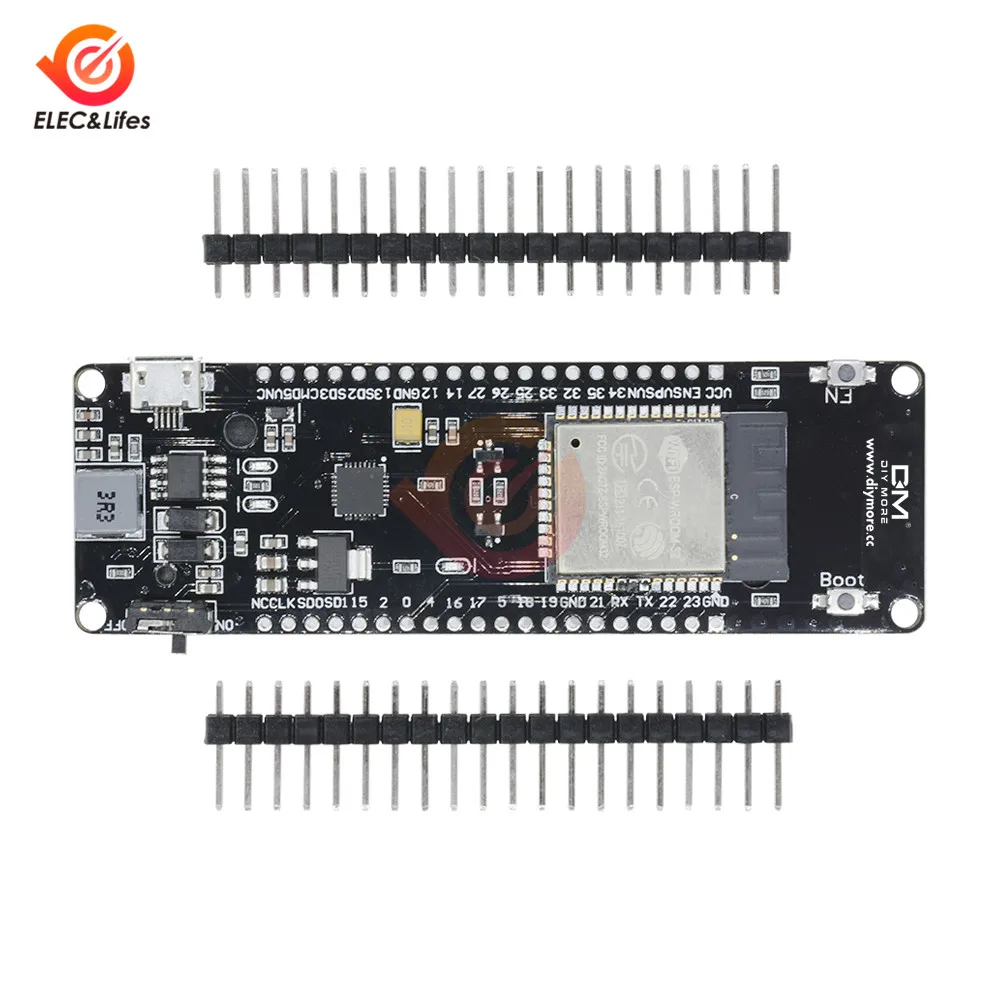 Беспроводная макетная плата ESP32 Двухрежимная Wi Fi Bluetooth модуль CP2104 с диагональю 18650