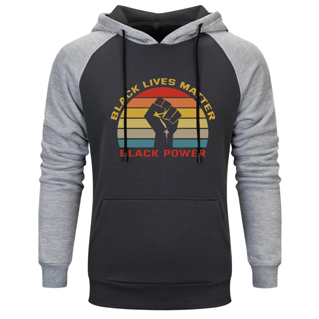 Толстовка реглан Black Lives для мужчин Стандартный Топ отдыха удобные модные