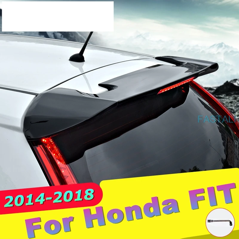 Для Honda FIT JAZZ 2014-2018 модификация заднего крыла автомобиля свободный пробойник