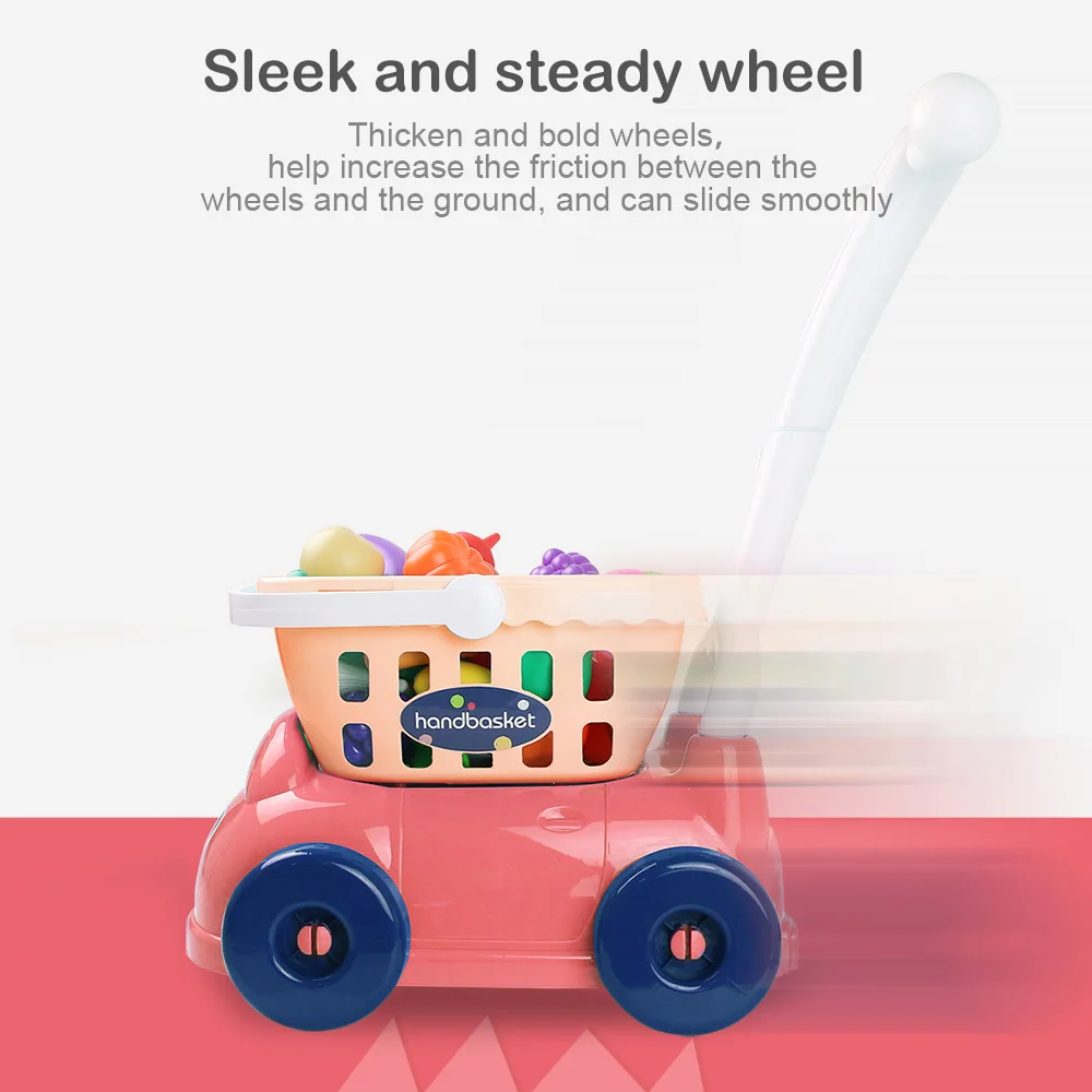 Игрушечный дом для детей тележка покупок набор игрушек с имитацией еды овощей