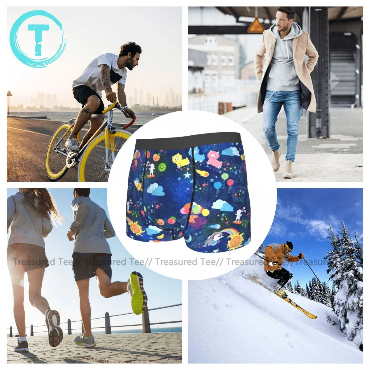 

Bunny Underwear Hot Polyester Funny Trunk Men Pouch Customs Boxer Brief
