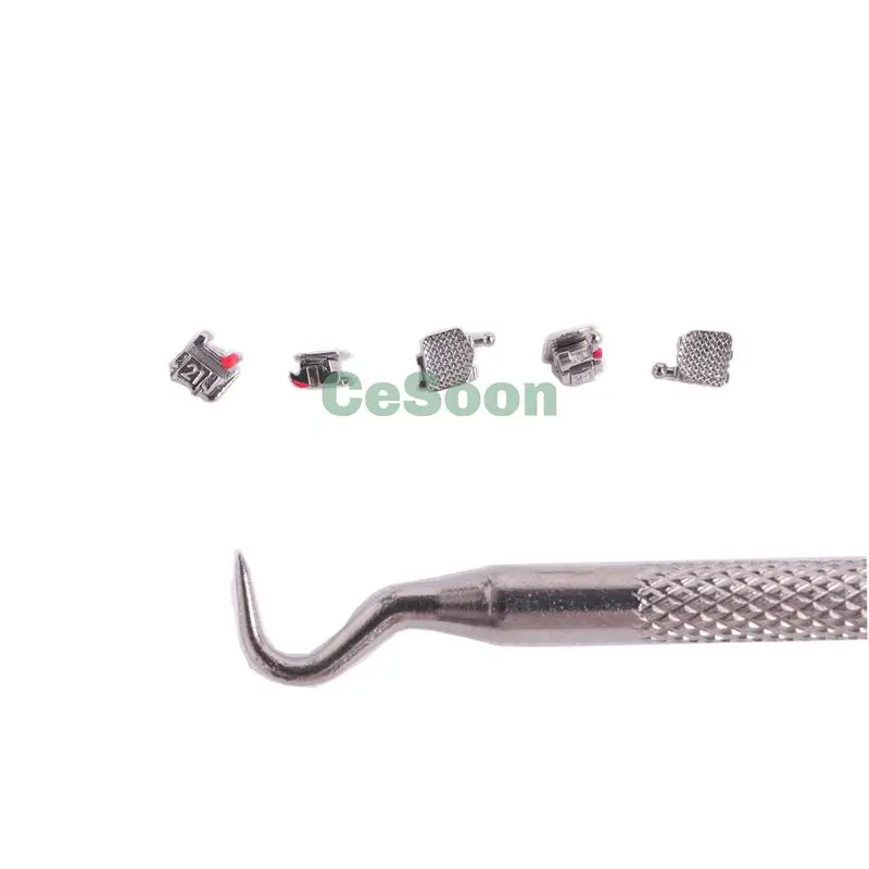 

Cesoon 28Pcs/Box Dental Orthodontic Passive Self-Locking Brackets Monoblock Mini Roth/MBT.022 Hooks 3-4-5