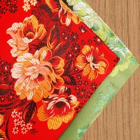 vintage chinese imitation silk brocade jacquard pattern designer fabrics for sewing cheongsam and kimono diy patchwork material