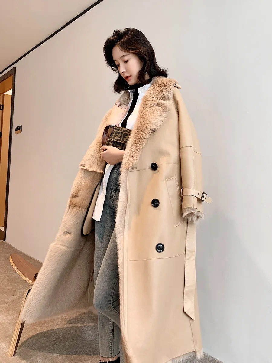 2020 зимнее пальто из натурального меха Женская куртка короткой овечьей шерсти