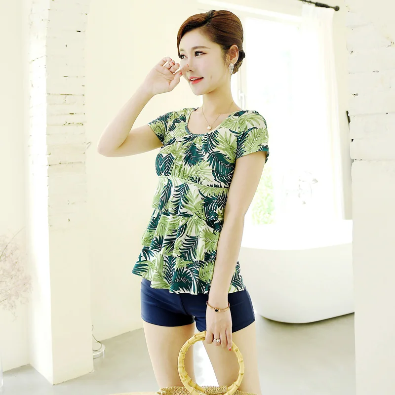 Юбка с разрезом брюки плоским углом большой купальник женская верхняя одежда