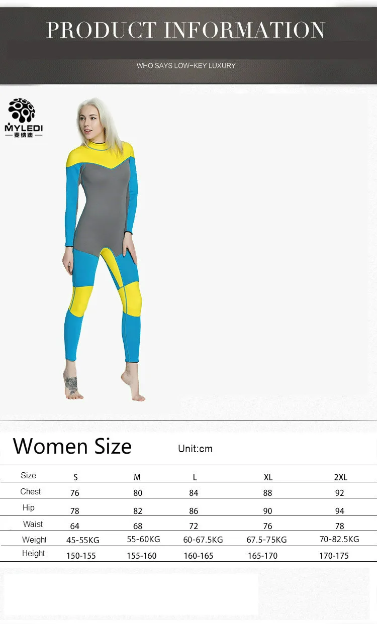 Женский гидрокостюм для подводной охоты 3 мм неопрен SCR водонепроницаемый теплый