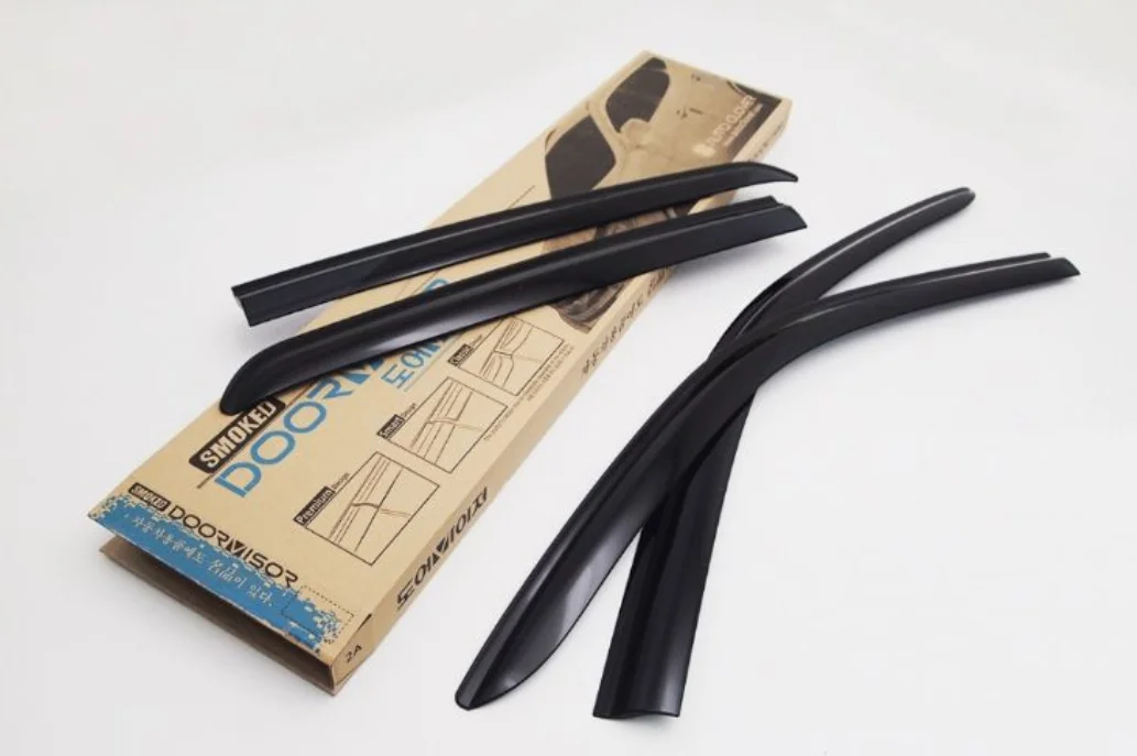 Хромированный козырек от дождя для двери и боковых окон дефлектор защиты солнца