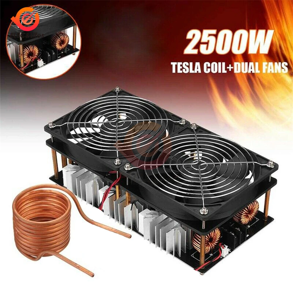 Индукционный нагреватель ZVS Tesla аппарат для нагрева 1800 Вт 2500 с драйвером Flyback