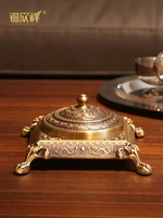 all copper ashtray european luxury high end home decorations living room office gift decoration