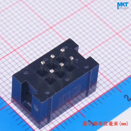 100 шт. прямые контакты 2 54 мм Шаг DC3 штекер IDC разъем ISP JTAG Header покрыт с вырезом ключа