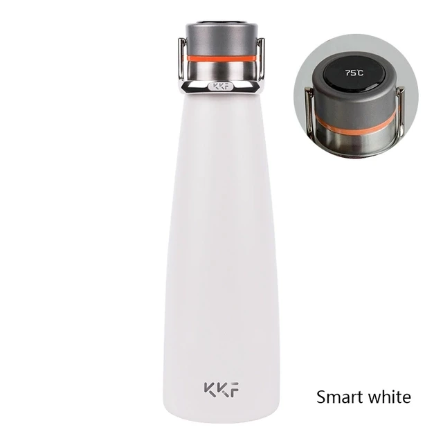 With screen White Быстрая Xiaomi mijia kiss fish умная вакуумная изоляционная бутылка с 3 фильтром OLED температурный экран умный датчик CC+ чашка - Цвет: With screen White