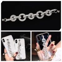 1pcs new 2021 crystal diamond chain for diy making key chain phone case decoration acrylic link jewelry findings