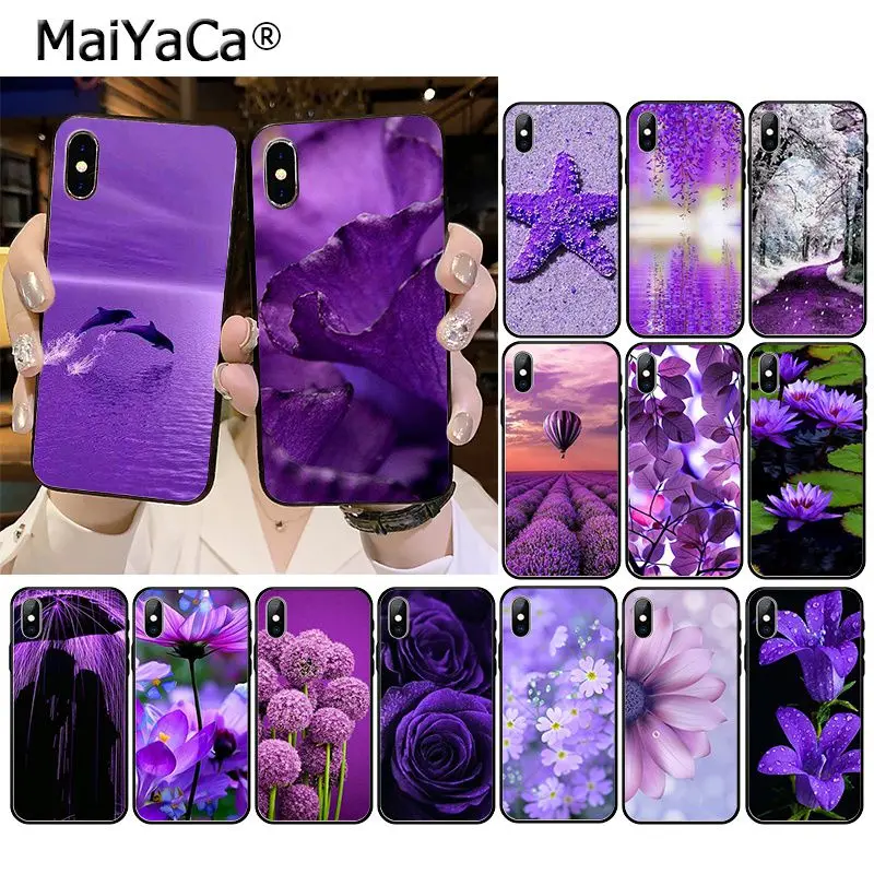 Infinity фиолетовый цветок тюльпана Роза Дельфин дерево воды чехол для мобильного