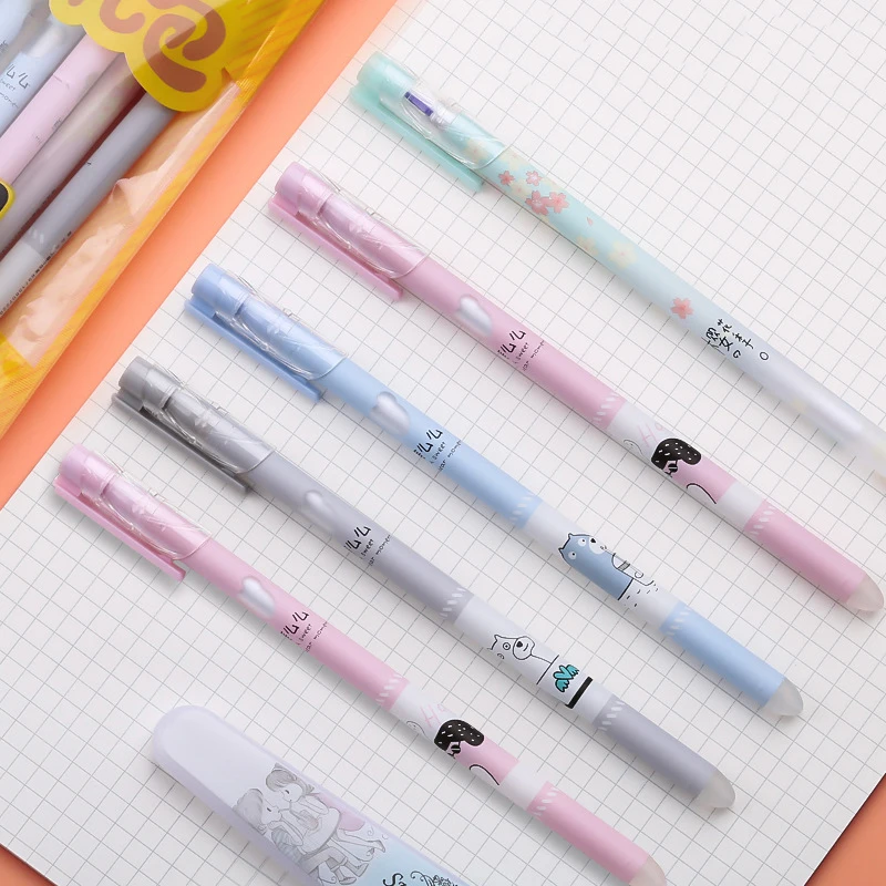 RuiXiang 50 шт./компл. офиса школы на гелевую ручку творческие Kawaii со стирающимися