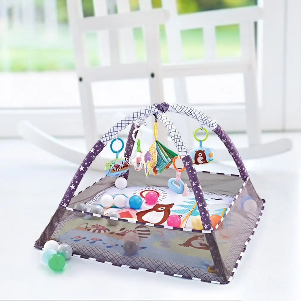 

Infant Fitness Frame Boy And Girl Crawling Game Blanket Puzzle Multifunctional Fence Crawling Mat Enlightenment Toy