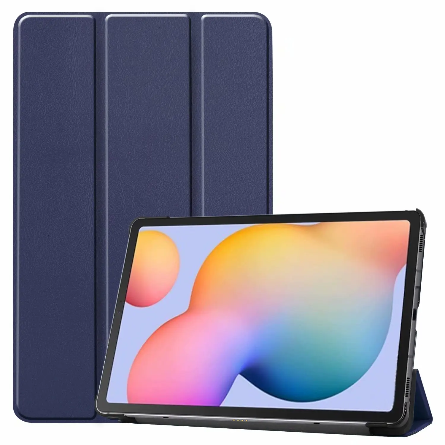 

For Samsung Galaxy Tab S6 Lite 10.4'' 2020 Case PU Leather Tri-Fold Shockproof Case For SM-P610 P615 Funda Wirelessly Charge