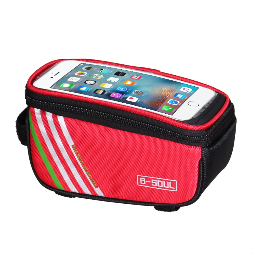 

Waterproof Bicycle Mobile Phone Holder MTB Mountain Bike Frame Front Bag Pouch Cell Mobile Phone Case Holder