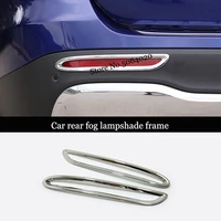 abs chrome car rear fog lampshade frame cover trim sticker car styling for mercedes benz glb 2019 2020 accessories 2pcs