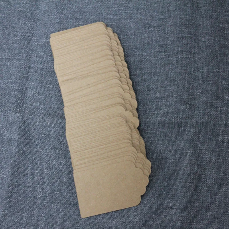 100 шт./лот 4 размера белые черные коричневые бирки из крафт-бумаги сделай сам