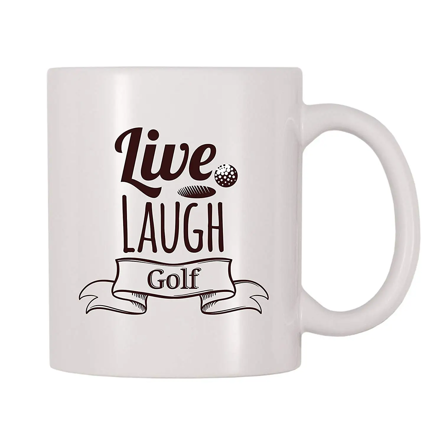 Кофейная кружка для гольфа с живым смехом (11 унций)|Кружки| |