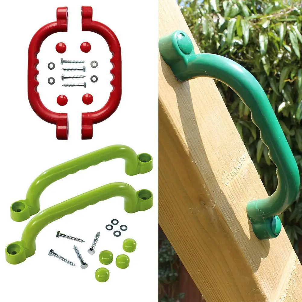 

1 Set Grip Handles Kids Children Playground Safety Kits Accessories Mounting Nonslip Frame Handle Toy Climbing Hardware Swi V9F6