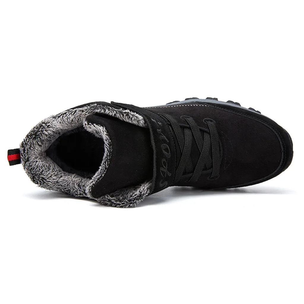 

Winter Outdoor hiking shoes women plush climb mountain trekking mujer Unisex non-slip Walking shoes warm men size 39-45
