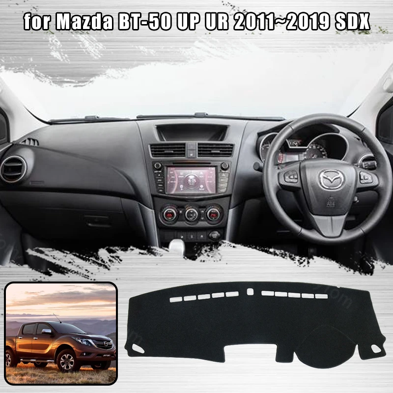 

Car Dashboard Cover Mat Sun Shade Pad Instrument Panel Carpets Anti-UV for Mazda BT-50 UP UR 2011~2019 SDX Accessories