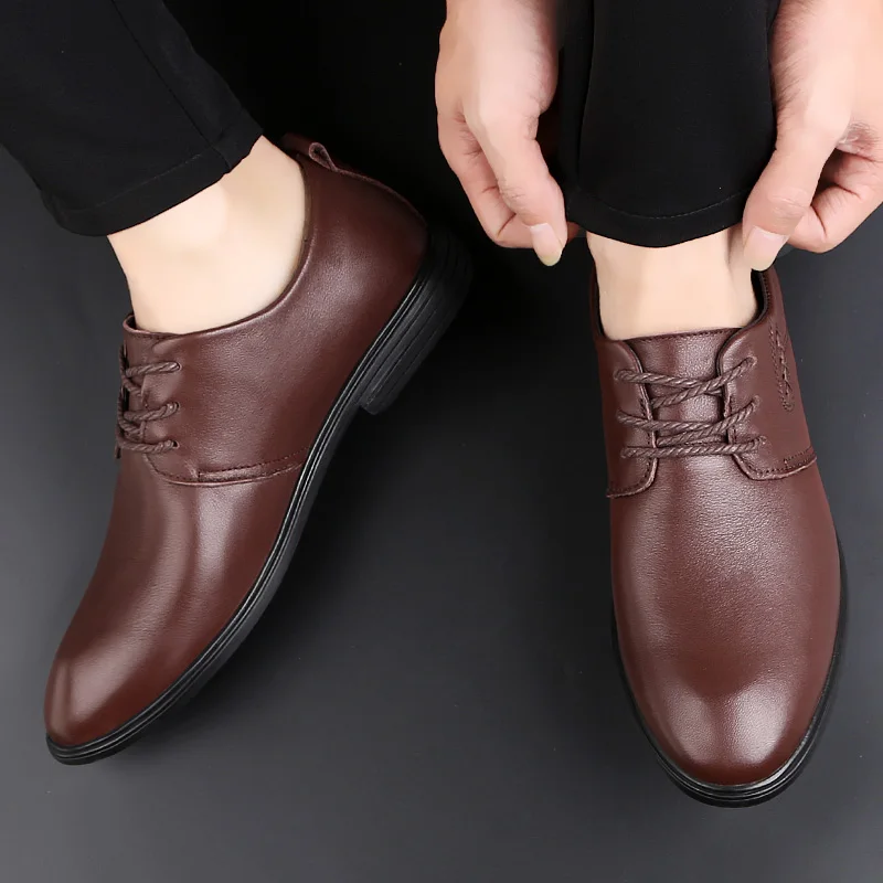 

Zapatos Cuero Hombre Formal Shoes For Men Fashion Leather Black Sneakers Piergitar Casual Shoe Man Men's
