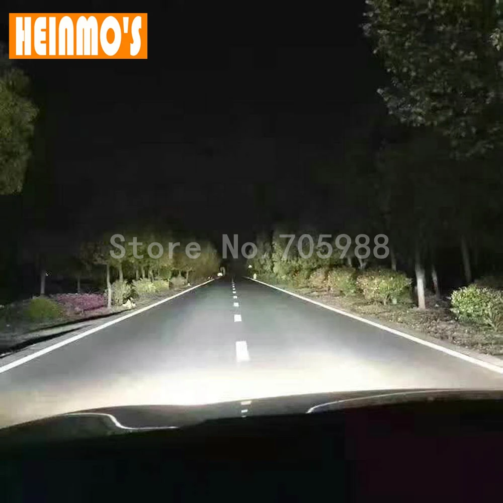 Canbus ERROR FREE H4 светодиодный фары комплект H7 работающего на постоянном токе 12 В в