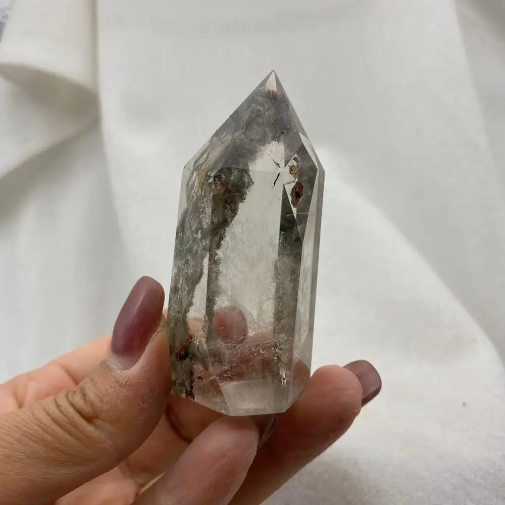 Кристал Фантом камень призрак кварцевая башня Wicca Cristal Islande Pierre Naturelle Cristaux