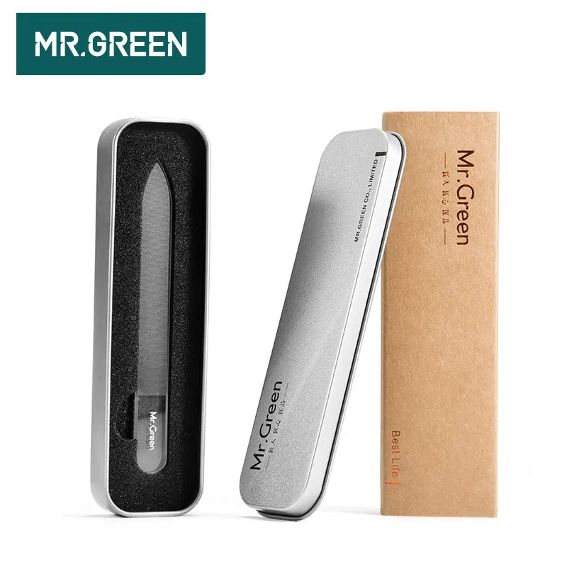 MR. GREEN Nano glass пилочка для ногтей буферная пилка маникюрные инструменты