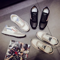 sports shoes female ulzzang running shoes harajuku student leather 2021 new spring and autumn casual shoes korean version