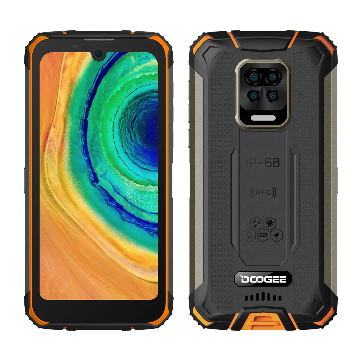 Защищенный мобильный телефон Doogee S59 5 71 дюйма Android 10 10050 мАч супер аккумулятор 2 Вт