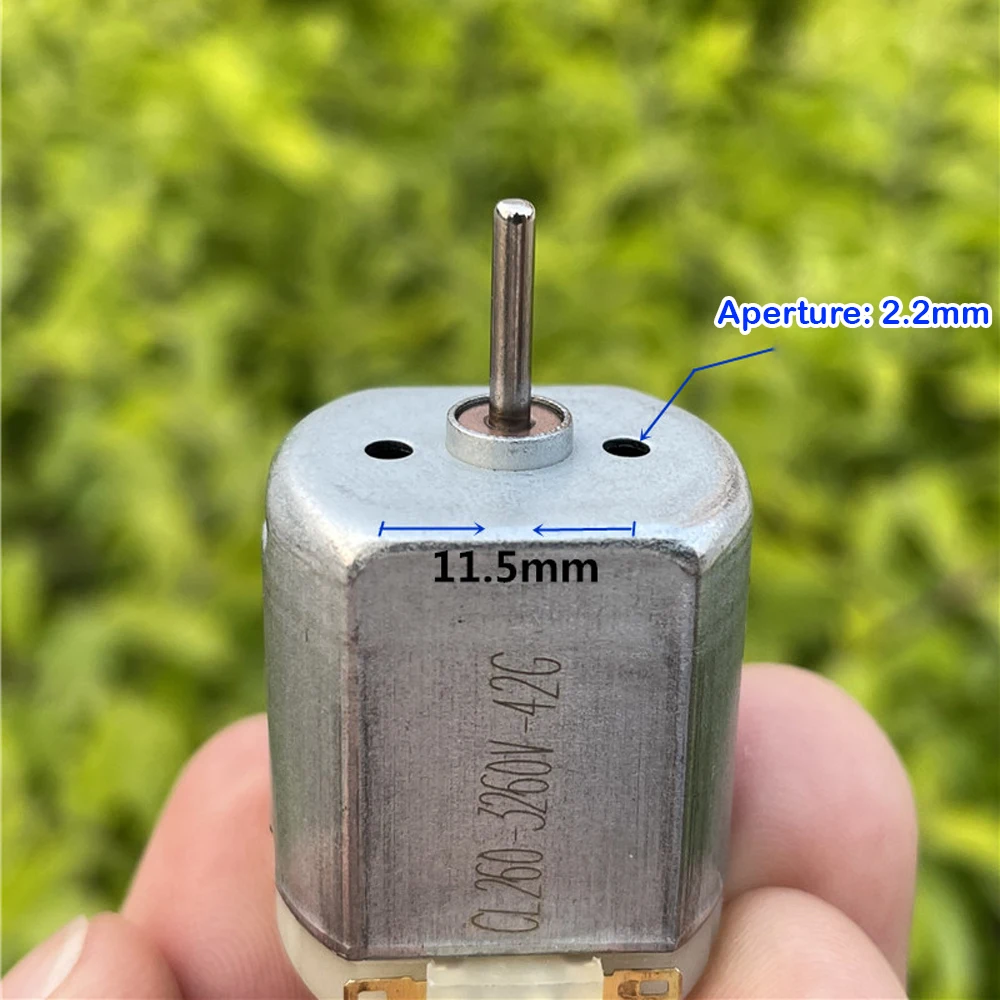 Плоский двигатель постоянного тока 260 сделай сам маленький длинный вал 2 мм