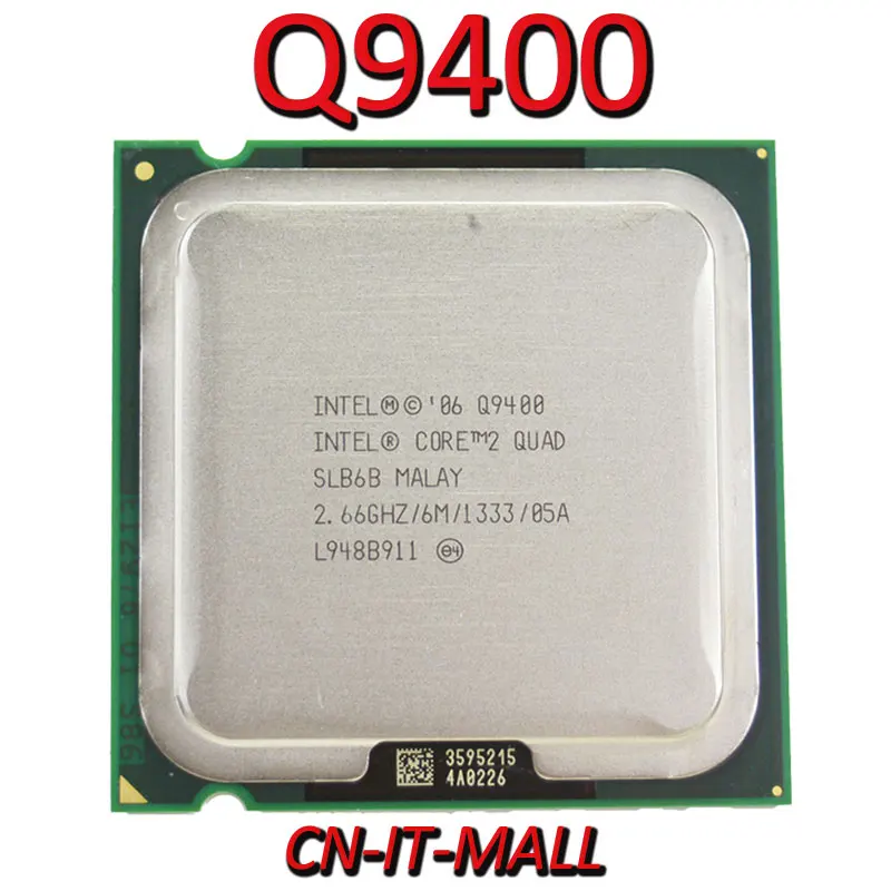 Процессор Intel Core Q9400 2 66G 6M 4 ядра потока LGA775|Компьютерные кабели и разъемы| |