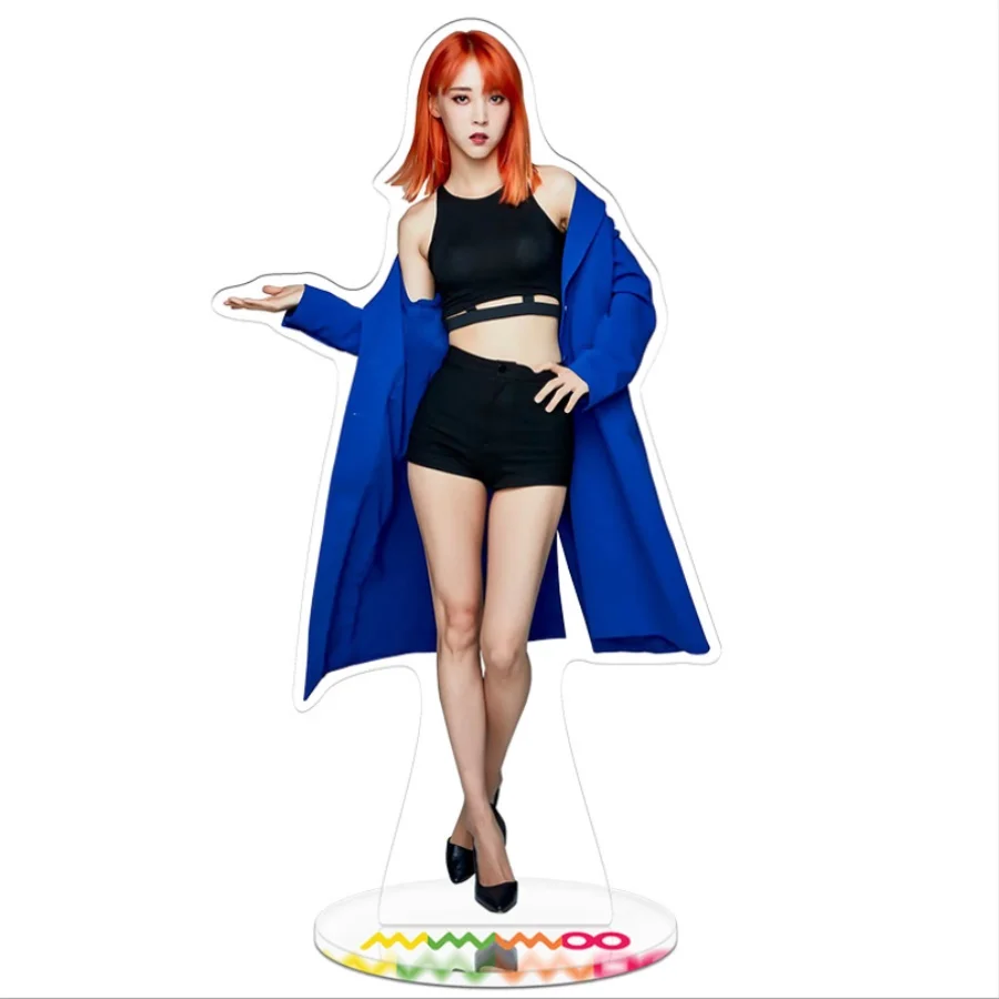 3 Kpop MAMAMOO членов стоящая фигурка акриловая кукла 21 см Hwa Sa Солнечный стол Декор - Цвет: 3